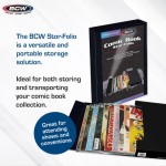 BCW Comic Book Stor-Folio | Portable Comic Book Storage Box for Current and Silver Age Comics | Secure Magnetic Closure | Ideal for Comic Book Convent